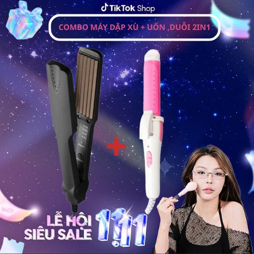 Combo Máy Dập Xù Chân Tam Giác +Uốn Duỗi 2in1 hoặc Máy là tóc chuyên nghiệp by TOP BEAUTY STORE. Bảo hành 6 tháng.
