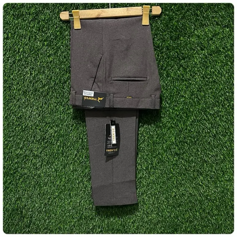 TRENMAN Celana Kantor Formal Kerja Bahan Dasar Pria Slimfit HITAM 27-38 Hitam 2