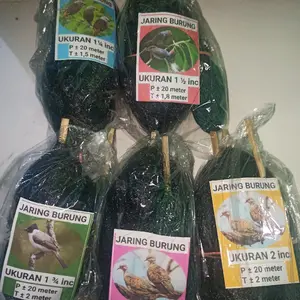 Jaring burung siap pakai warna hitam P20m