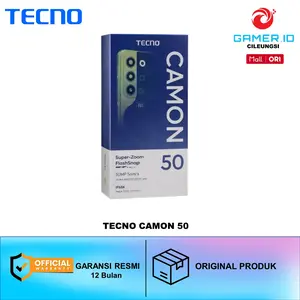 Tecno Camon 50 - 12GB | 256GB Mediatek Helio G200 AMOLED New BNIB Garansi Resmi