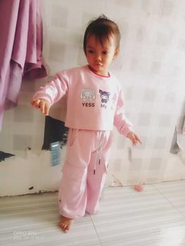 Product Review of Masyken Setelan Sweater Anak Perempuan Crop Top Usia 1-6 Tahun Bayi Parsel TPE Beige from M**r C**y 0