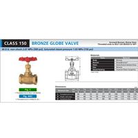 Gambar KITZ Bronze Globe Valve Fig. 150 C , 3" - 80A - 80mm , Drat / Screw dari KITZ valve Kota Administrasi Jakarta Pusat 4 Tokopedia