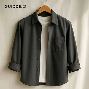 Kemeja Polos Dewasa Lengan Panjang Kain Sigaret Size S M L XL XXL XXXL 4XL 5XL Pakaian Atasan Pria Distro Motif Fashion Cowok Terbaru Baju Formal Kerah Keren Katun Hitam Slim Fit