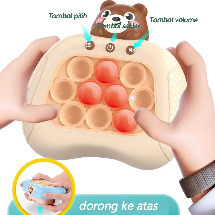 (BISA COD) Mainan Pop It Kuromi Elektronik Push Bubble Challenge Fidget Toys Squishy Game Anak Popit Elektrik Musik Set Hadiah Toys 5