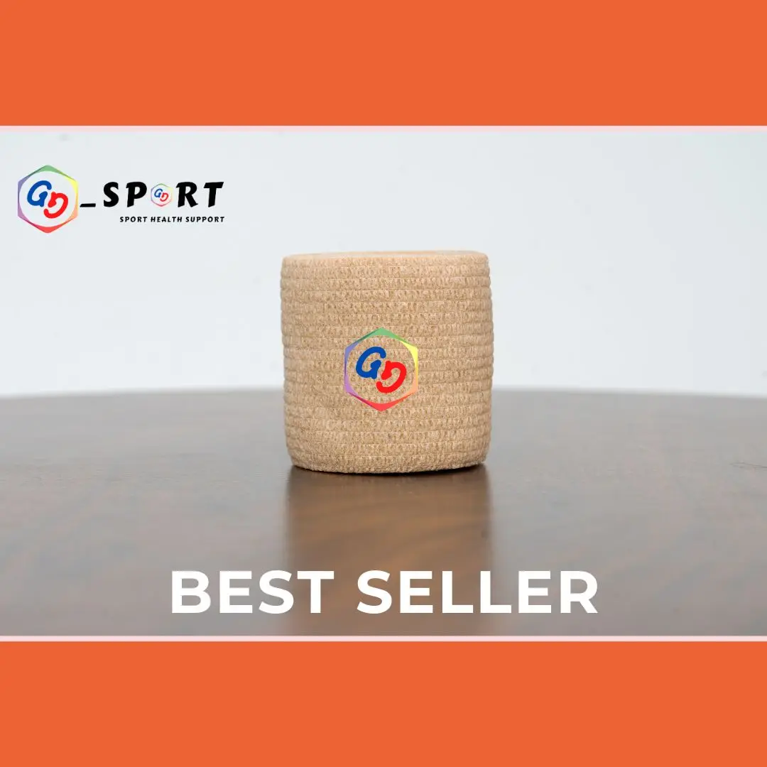Finger Tape / Cohesive Bandage / Perban Jari / Wristape / Taping 5 Cm x 4,5 M - Skin / Coklat