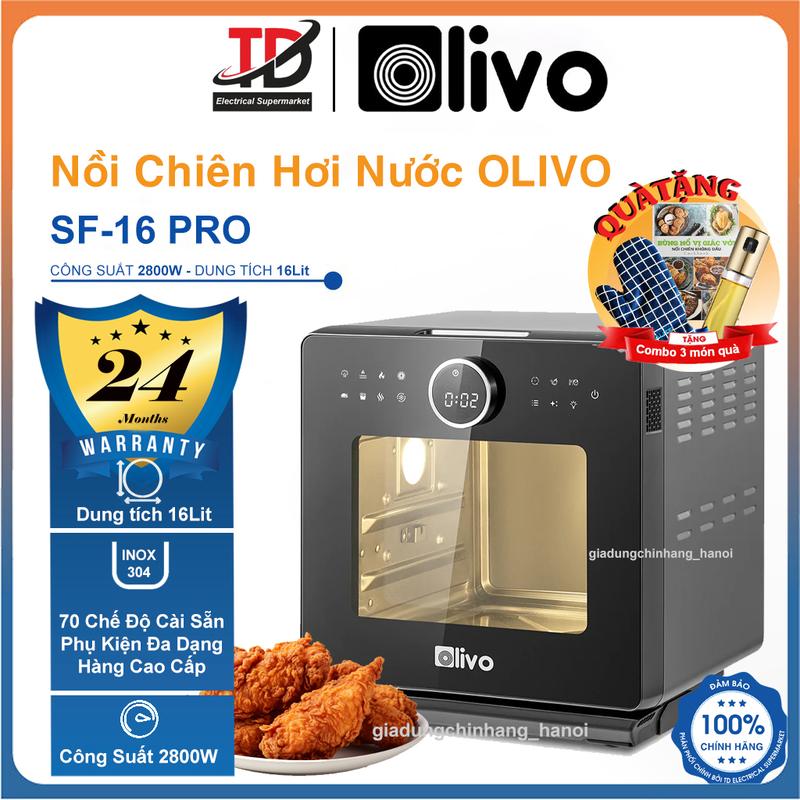 Nồi Chiên Hơi Nước OLIVO SF16 PRO Bản 2025 Có Tiếng Việt - 70 Chức Năng Dung Tích 16L Công Suất 2800W Hàng chính hãnġ