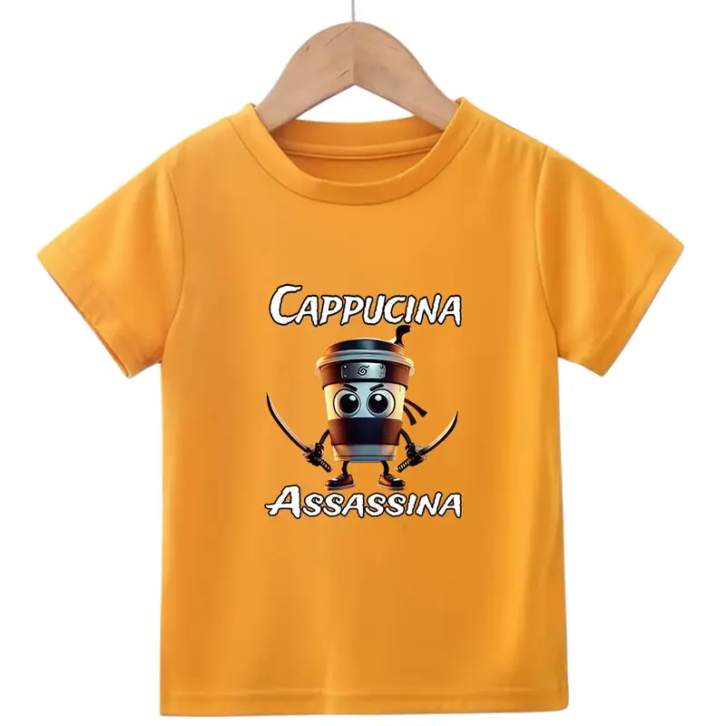 Baju Kaos Distro Anak Anomali Cappucina Assasina / Atasan Anak / Pakaian Kaos Anak Unisex Usia 2-10 thn 3