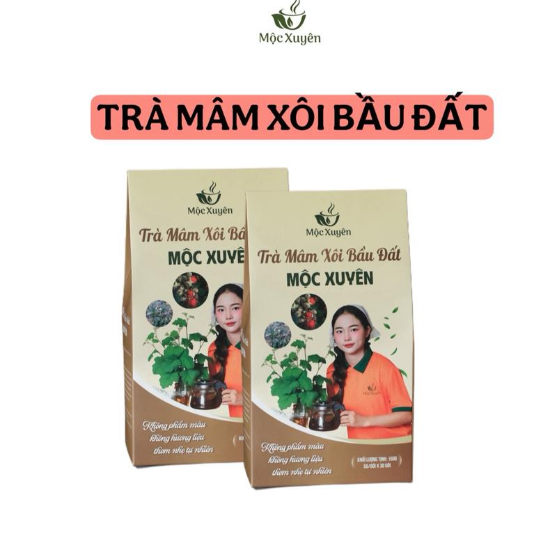 Trà túi lọc mâm xôi và bầu đất thơm ngọt hỗ trợ điều kinh,đẹp niêm mạc