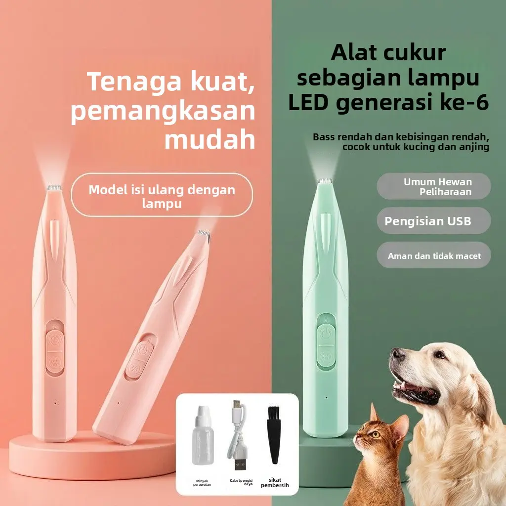 Pemotong Rambut Mini Elektrik Senyap untuk Kucing, Pemangkas Bulu Kaki Anjing Peliharaan, Khusus untuk Memangkas Bulu Kaki.