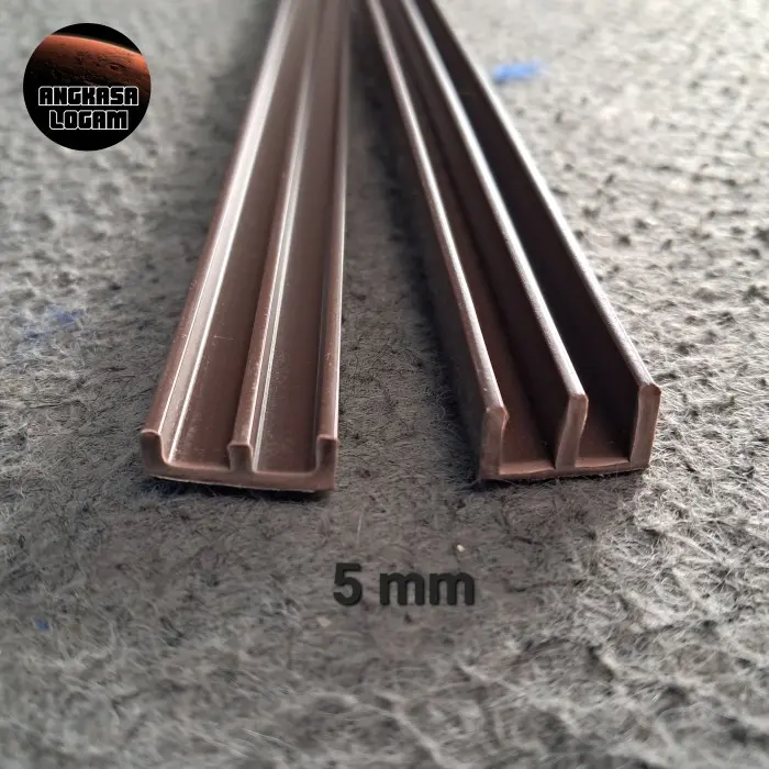 Rel Kaca Sliding Geser Plastik 5 mm