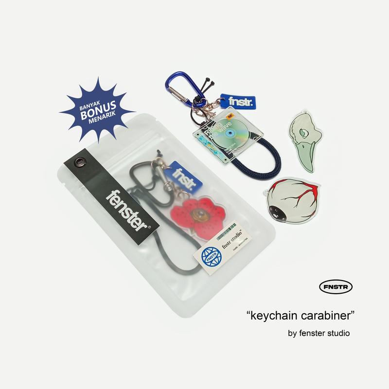Keychain Carabiner Fenster Studio - Keychain Akrilik Skena - Aksesoris Tas Aesthetic Skena 0