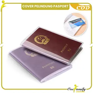 [COD] OFM C1060 Sampul Passport Buku Nikah Cover Pelindung Paspor Plastik Travelmate