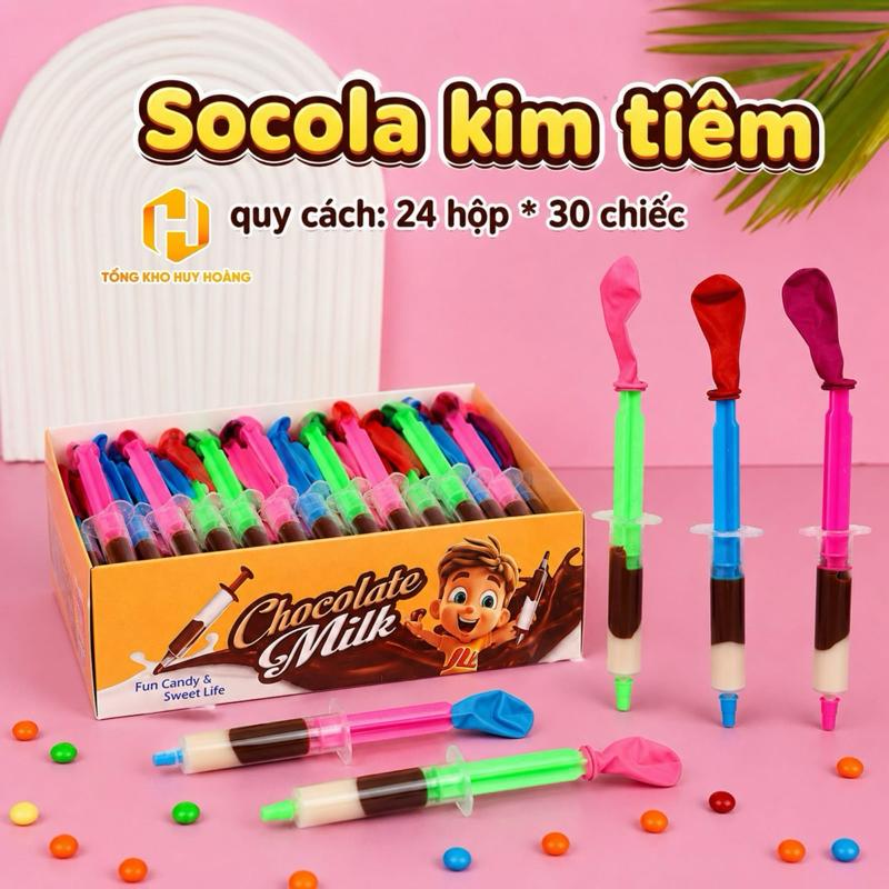 Socola Kim Tiêm - Quy Cách 24 Hộp 30 Chiếc - Fun Candy & Sweet Life - TỔNG KHO HUY HOÀNG