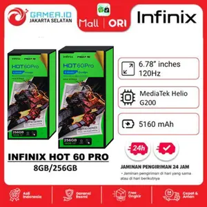 INFINIX SMARTPHONE HOT 60 PRO 8GB 256GB GARANSI RESMI INDONESIA