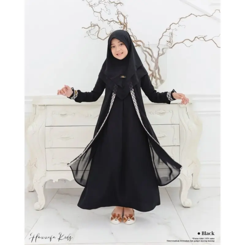 COD BAJU GAMIS ANAK REMAJA TANGGUNG USIA 6 7 8 9 10 11 12 13 14 TAHUN / AYLIN ABAYA KIDS TEEN BY NIA / PAKAIAN GAMIS Dress Muslim 5