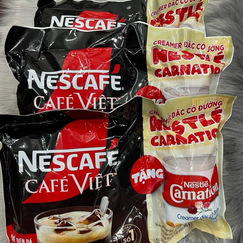 Nescafe Cafe Việt đen đá 35 gói *16g TẶNG KÈM LON SỮA ĐẶC