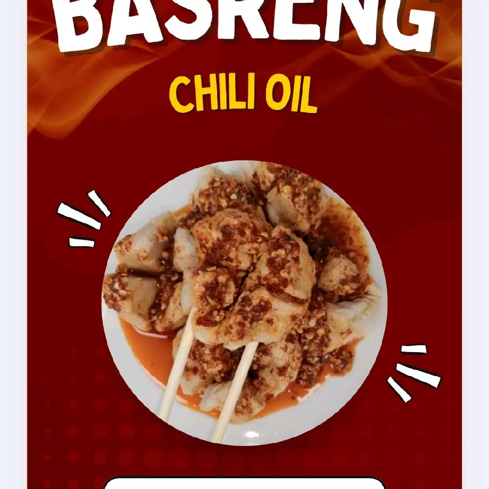 Basreng Chili Oil Mentah Khas Bandung Instan