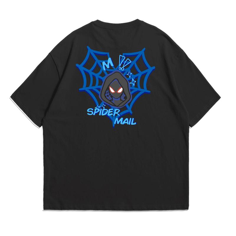 [Custom Boxy Version] Kaos Oversize  Boxy Custom Spider Couple Cotton Combed Unisex 4