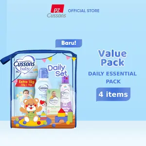 cussons baby daily set 4 in 1 -perlengkapan mandi bayi