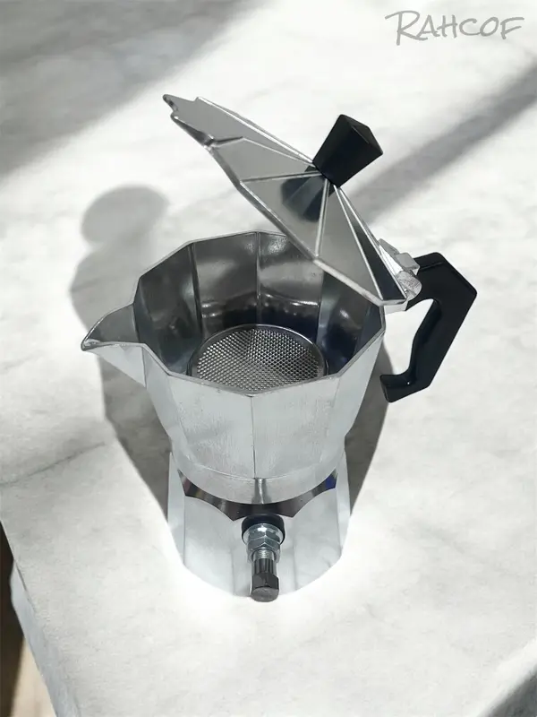 Mokapot Modifikasi include Adaptor Pompa (pentil) free Temper takar dan Puckscreen/ Moka pot Modif Pompa / Adaptor Pompa (pentil) 1