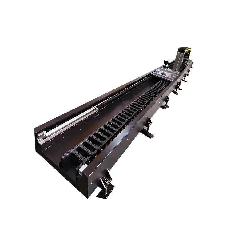 Robot walking track or robot arm ground sliding track guide for welding spray load