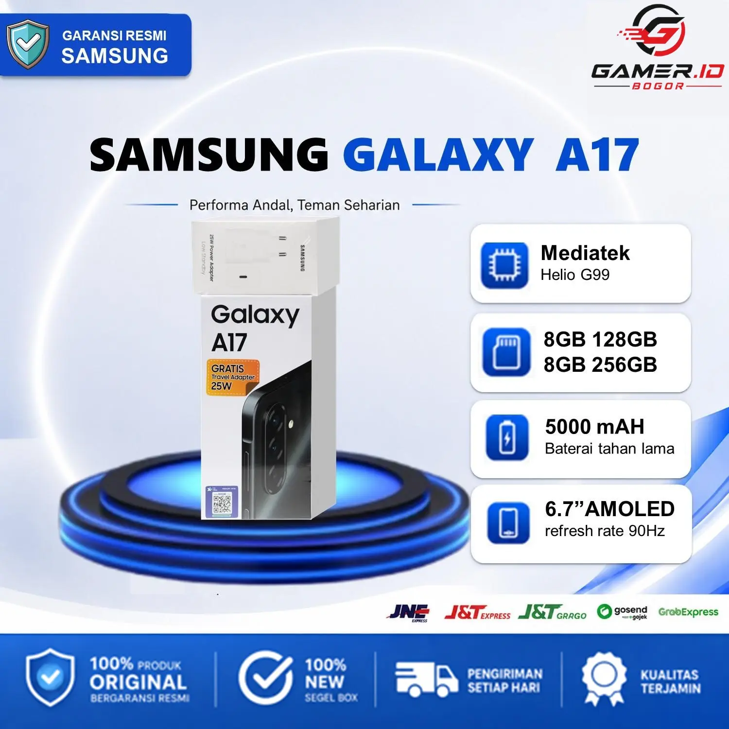 Samsung Galaxy A17 {8GB 128GB} { 8GB 256GB} - | Smartphone AI | Android | 5000 mAh Garansi Resmi