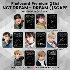 (ISI 7 PCS) Photocard NCT DREAM DREAM ()SCAPE  - Potocard Premium 2 Sisi Kartu Kpop Merch Unofficial - Dream Escape Smoothie