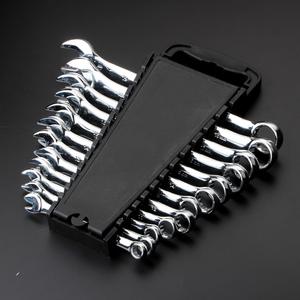 ประแจอเนกประสงค์ 8-19 ชิ้น วัตถุประสงค์คู่ ปลายเปิดและปลายกล่อง เหล็กทนทาน กันน้ำและกันสนิม เหมาะสำหรับซ่อมรถ