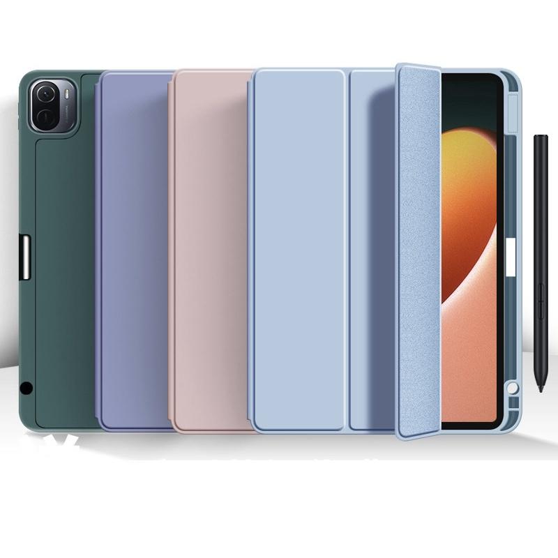 SMART CASING COMPATIBLE WITH XIAOMI COMPATIBLE WITH REDMI PAD SE / MI PAD 6 / 6 PRO 2023 / MI PAD 5/MI PAD 5 PRO / COMPATIBLE WITH REDMI PAD 10.6 FLIP CASE ADA TEMPAT PEN AUTO WAKE 1