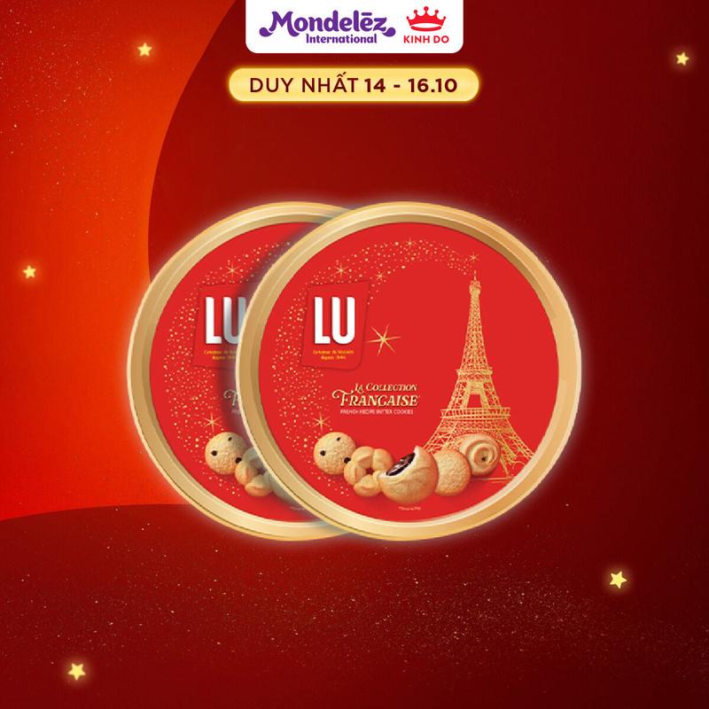 Bánh Quy Bơ Thập Cẩm Công Thức Pháp LU, Combo 2 Hộp X 180G