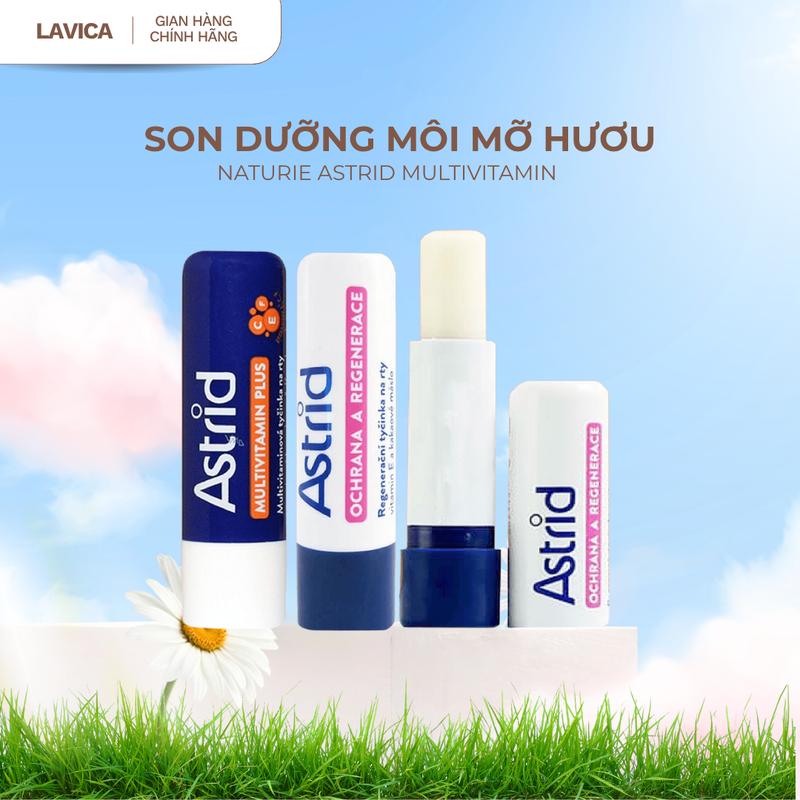 Son Dưỡng Môi Mỡ Hươu Naturie Astrid - Multivitamin Plus - 4.7g