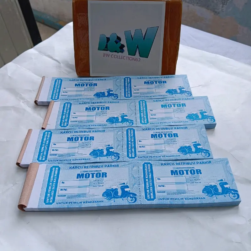 Karcis Parkir Tanpa Nominal  for Motorcycles Cars Pick up and Trucks Kertas 1