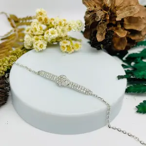 Gelang Wanita Silver Perak 925 Serut Adjustable plat