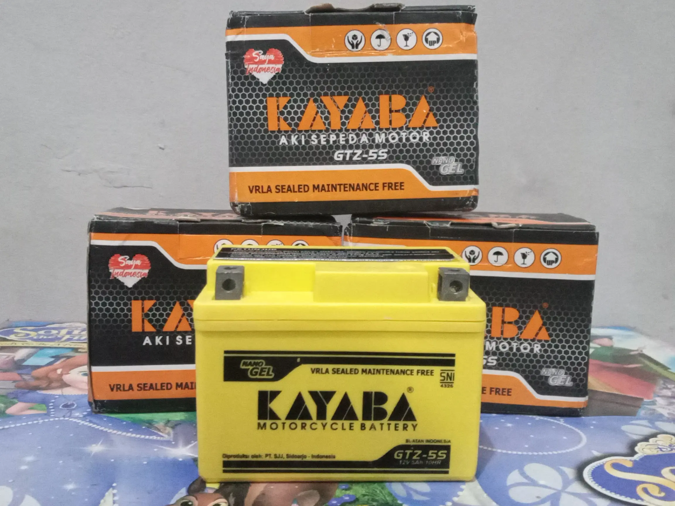 AKI MOTOR KAYABA GTZ5S AKI KERING MF 12 VOLT 5AH | HONDA BEAT VARIO 125 SUPRA 125 SCOOPY GENIO VIXION Motorcycle Mesin