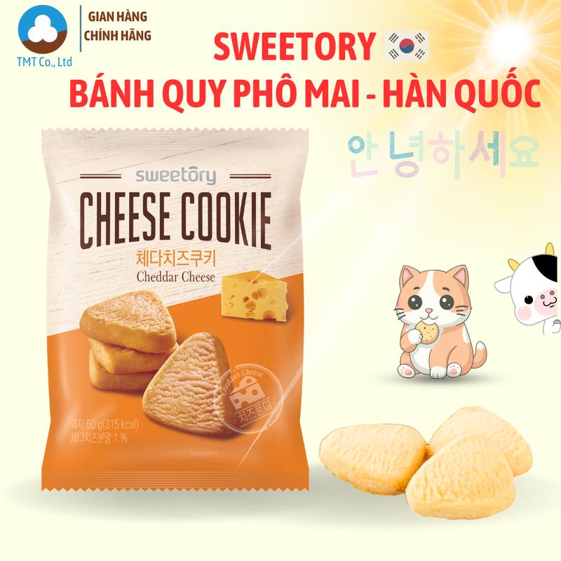Bánh quy phô mai Cheese Cookie Sweetory nhập khẩu Hàn Quốc gói 60g