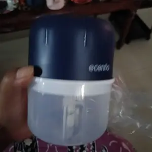 【K】【6 pisau】【Garansi 1  tahun】ecentio chopper bumbu dapur Mini Chopper Blender 6 pisau 250ml Portable Penggiling Bumbu Dapur Portable Penumbuk bawang biru gelap