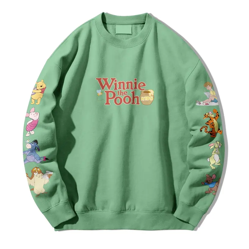 Crewneck Sweatshirt sweater Winnie The Pooh and Friends unisex sweater polos pria dan wanita size M-XL Sweater jepang sweater korea 1
