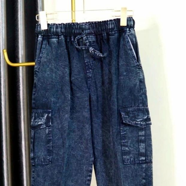 CELANA BAGGY JEANS CARGO MODEL TERBARU KEKINIAN SIZE STANDAR DAN JUMBO 5