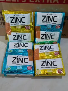 (6 RENCENG) 72 PCS ZINK Shampo Anti Ketombe Double Sachet