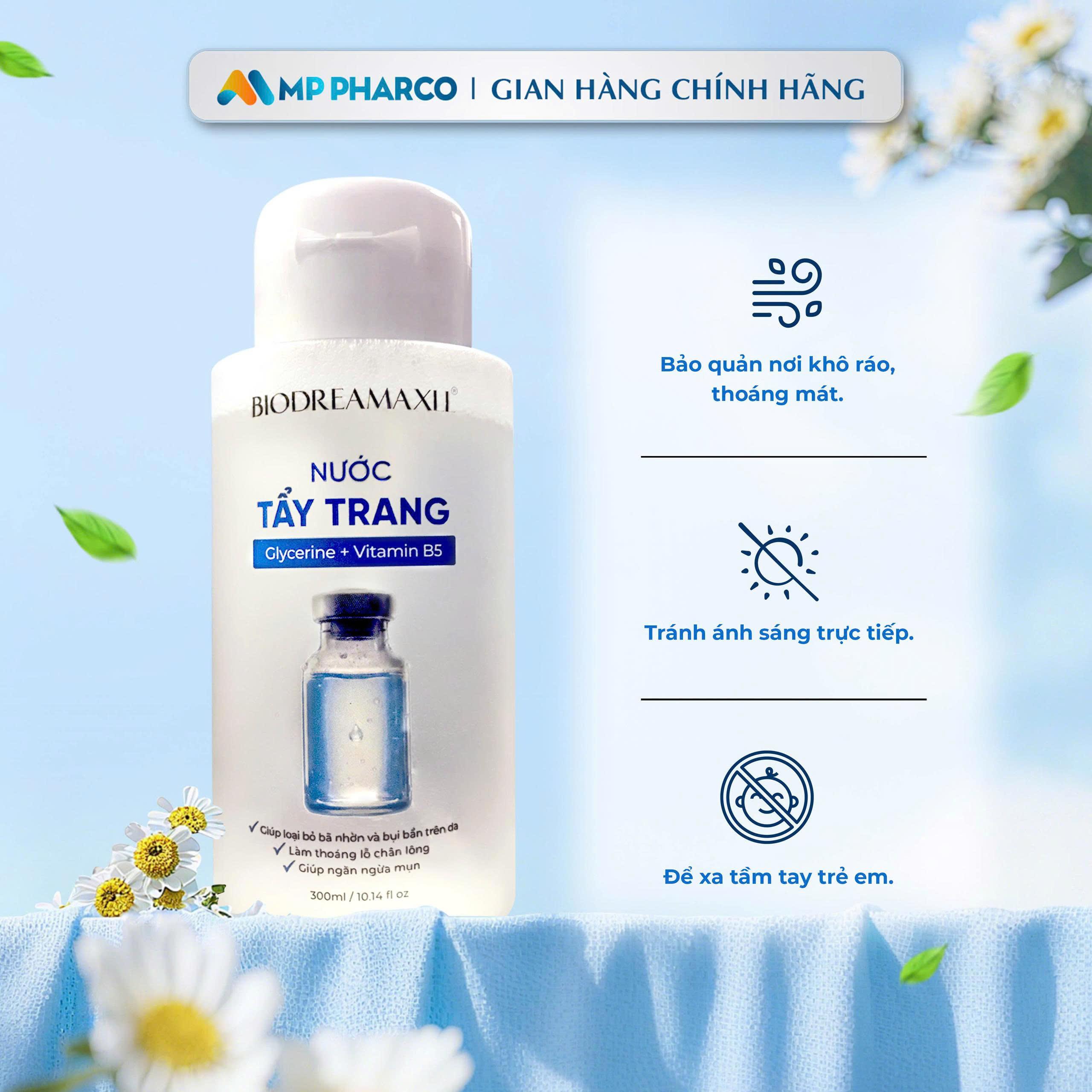 MP19 Nước Tẩy Trang BIODREAMAXIL 300ml Giúp Loại Bỏ Bã Nhờn Bụi Bẩn Makeup Trên Da Với Glycerine & Vitamin B5