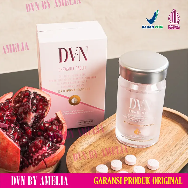 (AUTHENTIC) DVN Collagen Original | DVN Ori Asli 60 Tablet DVN COLLAGEN ORIGINAL ASLI BPOM HALAL 100% - F1 3