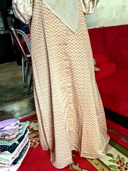 Product Review of Rh Col Inayah Dress (gamis lebaran, gamis kondangan, gamis terbaru) Kancing Muslim Wanita from F**h 0
