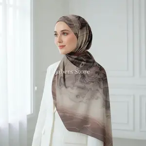 Hijabers Store_Pashmina Noumi Series Motif Hijab Print Sublime Premium Bahan Ceruty Babydoll Ukuran 180cmX80cm Pinggiran Jahit Tepi Nyaman dan Elegan