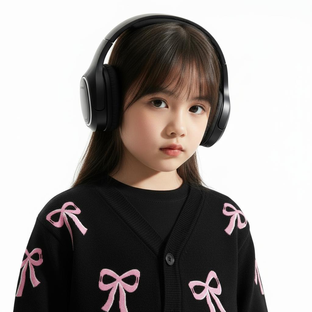 CAIFU Cardigan Pita Hitam Anak Perempuan Cardi Lengan Panjang Atasan Y2K Usia 3-12 Tahun Bahan Lembut Halus Nyaman Adem Variasi Warna Pastel Cantik Fashion