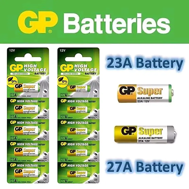 Per 2 biji Baterai Battery Batere GP Super Alkaline 23A, 27A, 12 V harga per biji