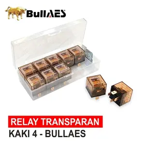 Relay Klakson Transparan Kaki 4 12V Riley Relay Alarm Motor Mobil