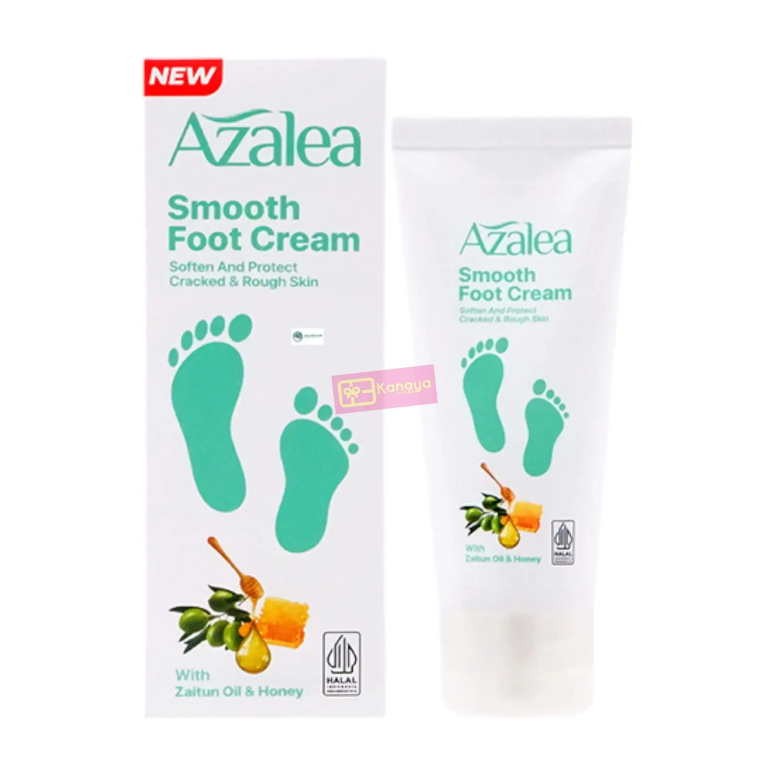 AZALEA Smooth Foot Cream 35g Perawatan Kulit Kaki kering Dan Kasar