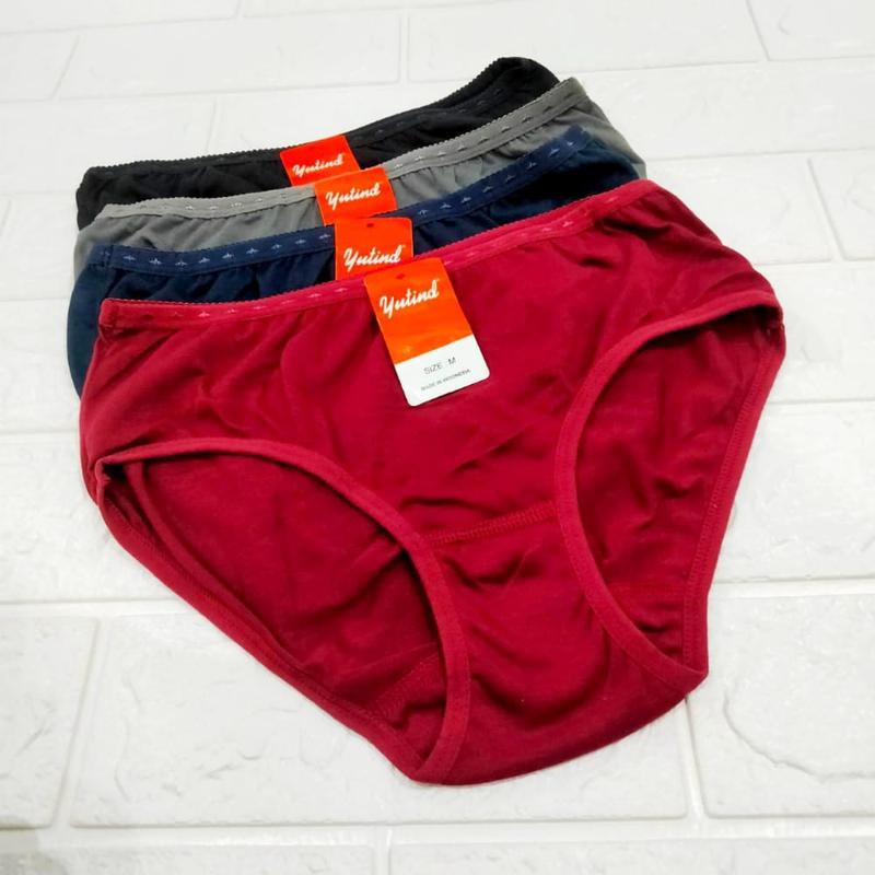 12 LUSIN CD WANITA YUTIND WARNA TUA / GELAP BAHAN HALUS DAN NYAMAN Lembut Katun Cewek 1