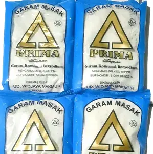 Prima Garam Masak Cap Prima 250 Gram Super Konsumsi Beryodium 40 PPM Dikemas Oleh UD Widjaya Makmur