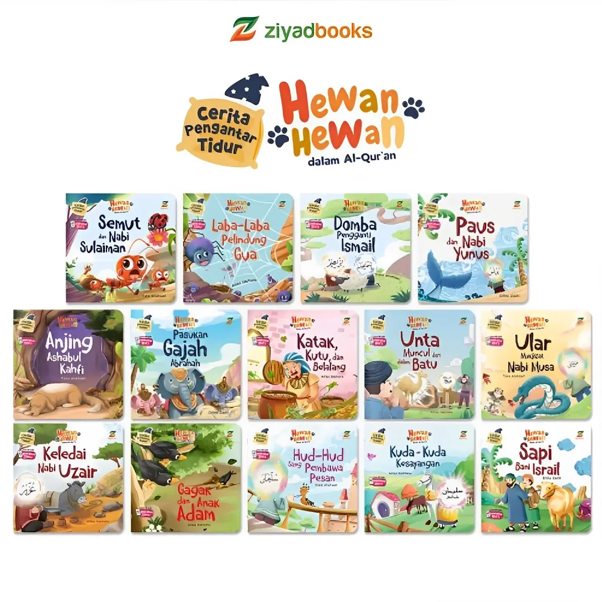 Buku Anak Serial Cerita Pengantar Tidur: Hewan-Hewan dalam Al-Qur’an - Ziyad Books